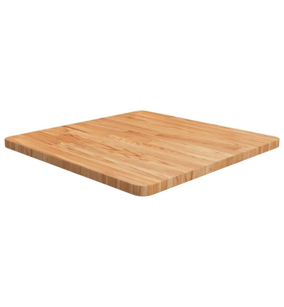 Tischplatte Quadratisch Hellbraun 60x60x2,5cm Behandelte Eiche