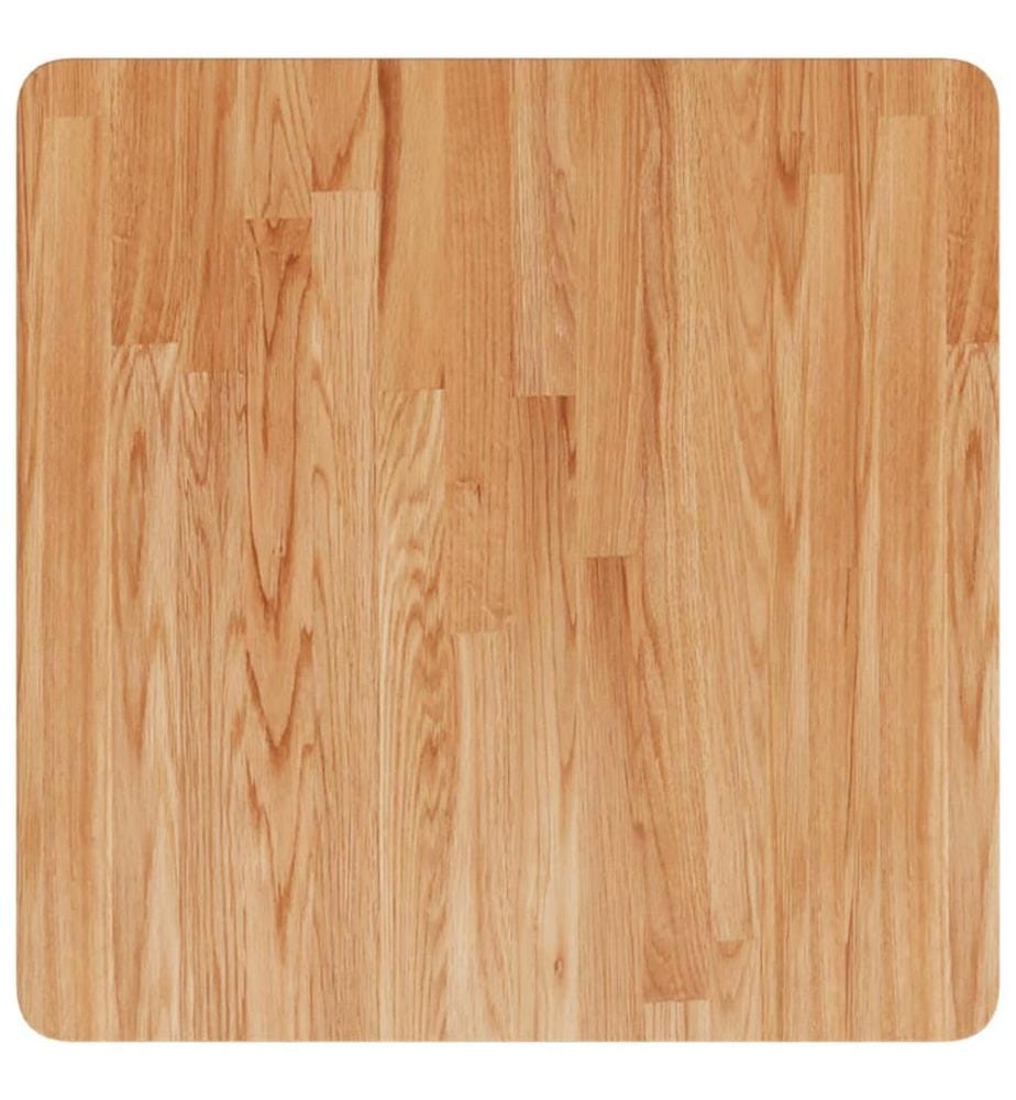 Tischplatte Quadratisch Hellbraun 60x60x2,5cm Behandelte Eiche