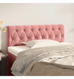Kopfteil Rosa 90x7x78/88 cm Samt
