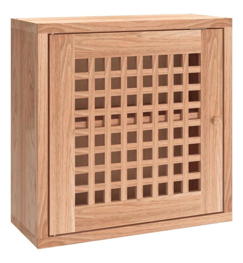 Wandschrank 42x18x42 cm Massivholz Nussbaum
