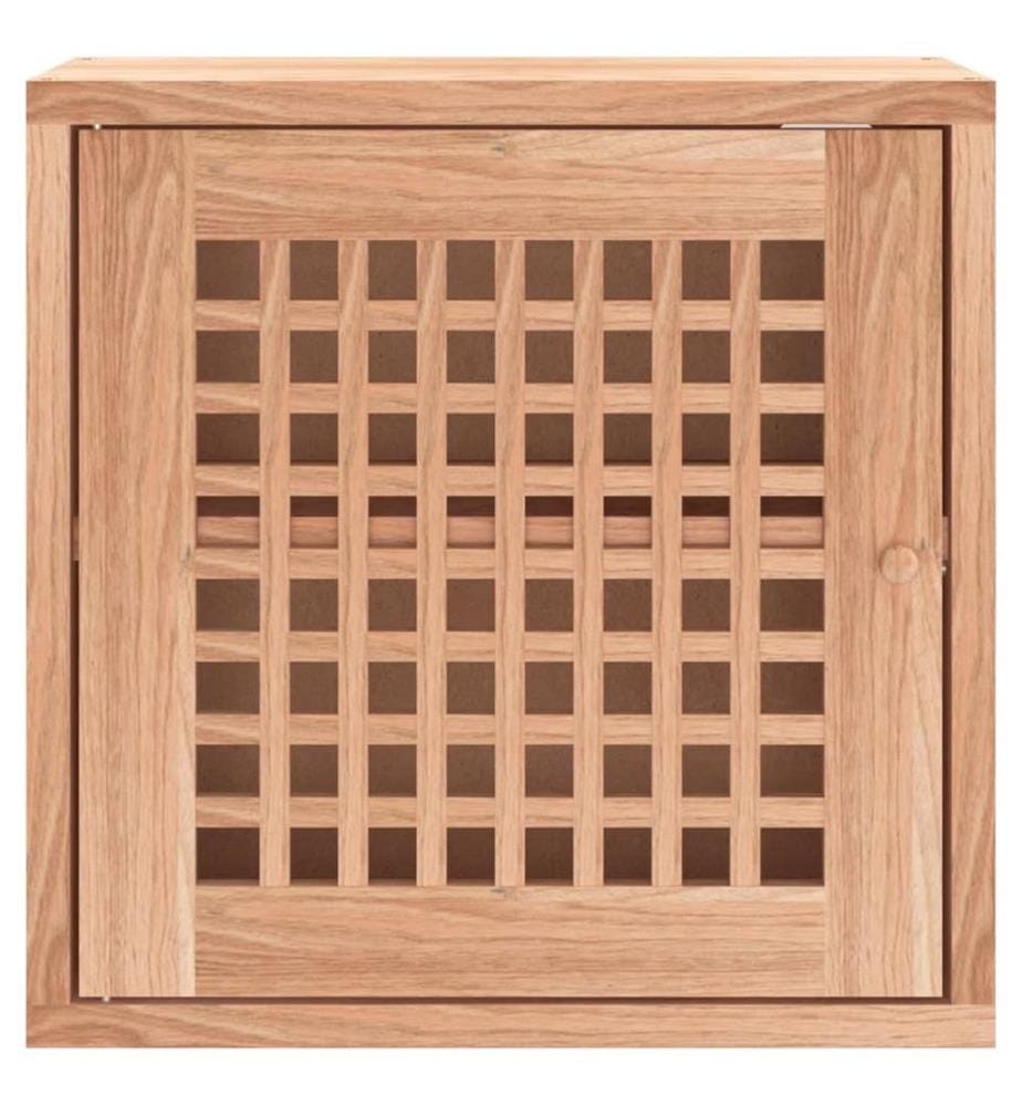 Wandschrank 42x18x42 cm Massivholz Nussbaum