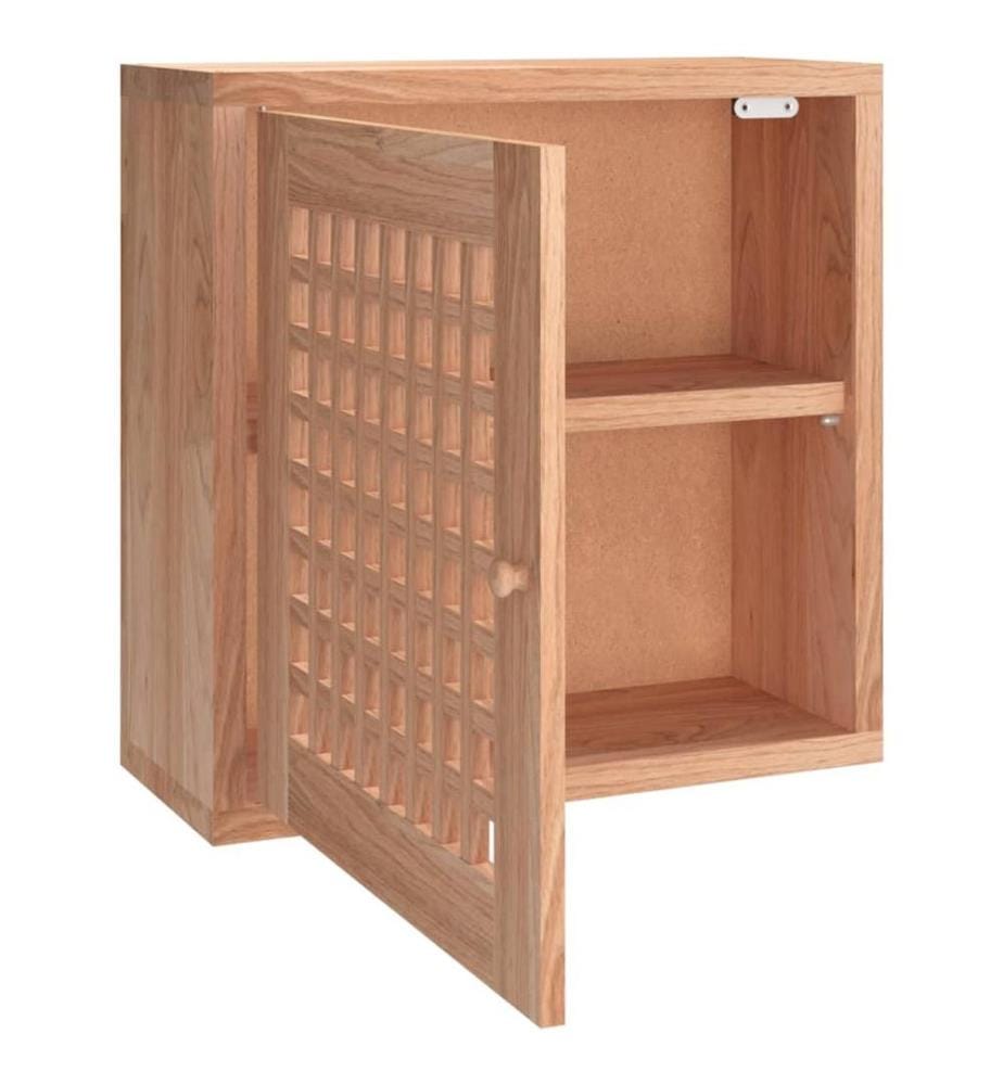 Wandschrank 42x18x42 cm Massivholz Nussbaum