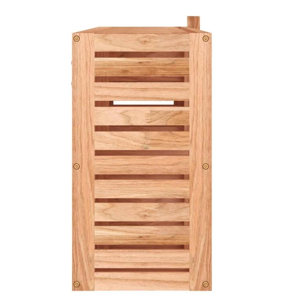 Spiegelschrank 80x17x34 cm Massivholz Nussbaum