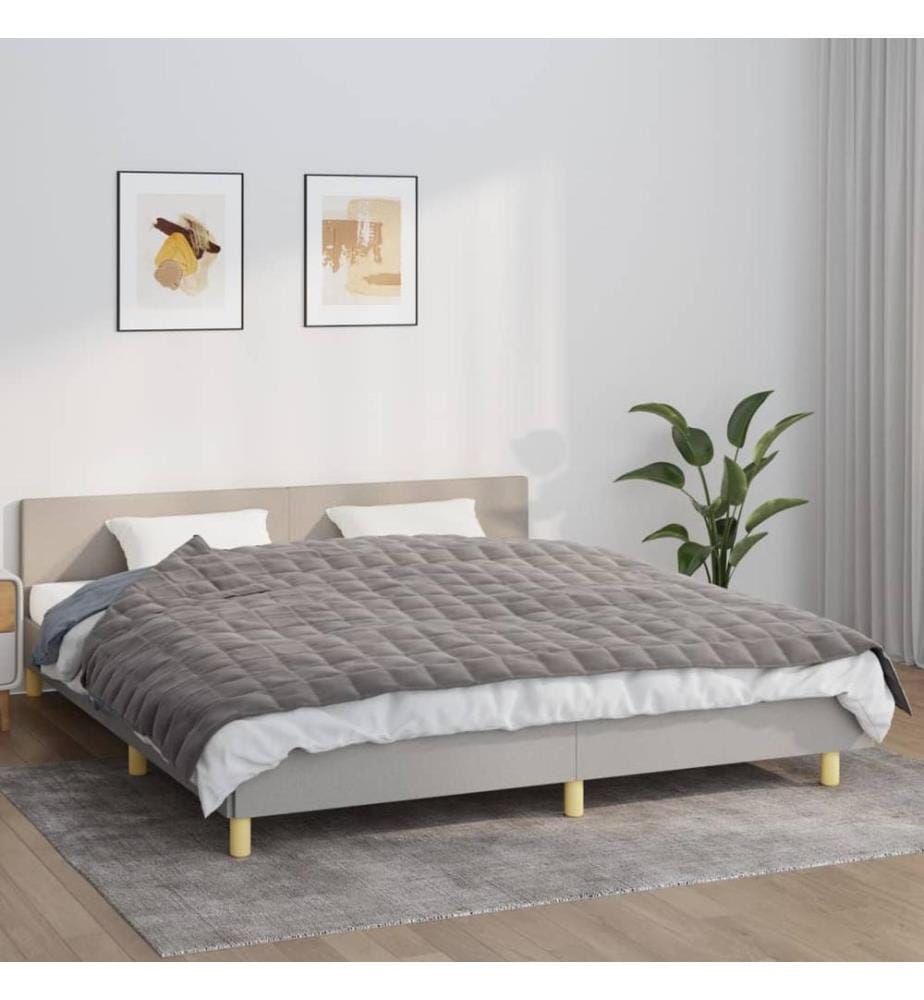 Gewichtsdecke Grau 155x220 cm 7 kg Stoff