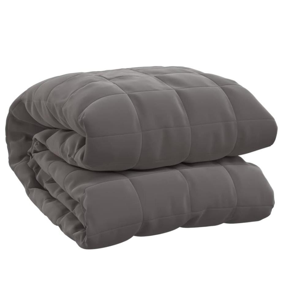Gewichtsdecke Grau 155x220 cm 7 kg Stoff
