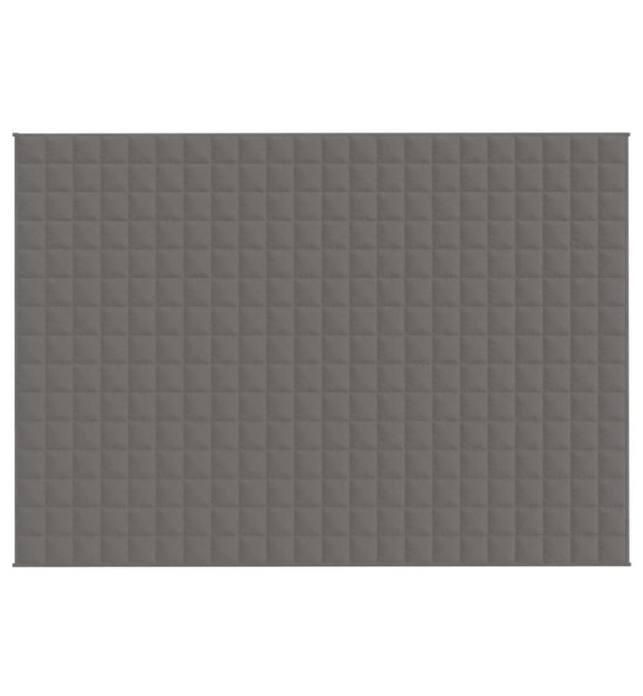 Gewichtsdecke Grau 155x220 cm 7 kg Stoff