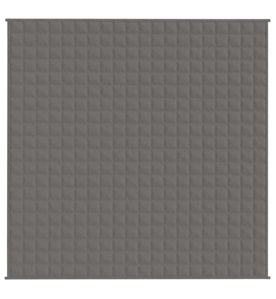 Gewichtsdecke Grau 200x200 cm 13 kg Stoff