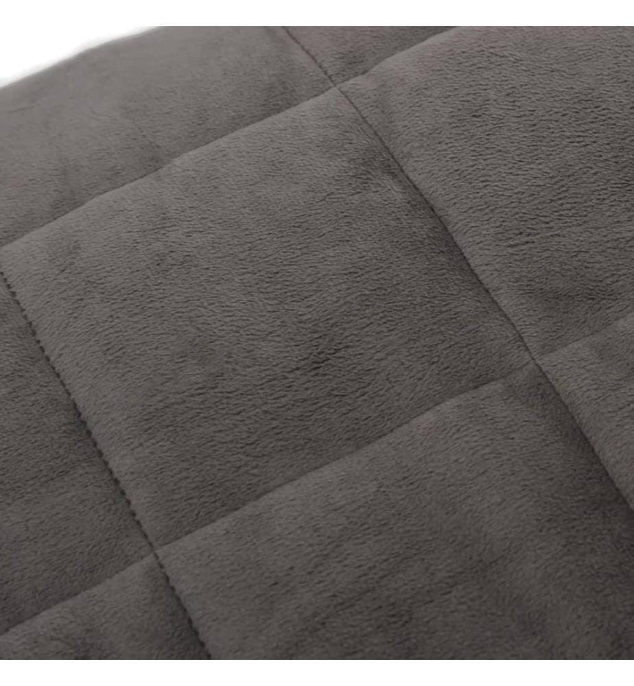Gewichtsdecke Grau 200x200 cm 13 kg Stoff