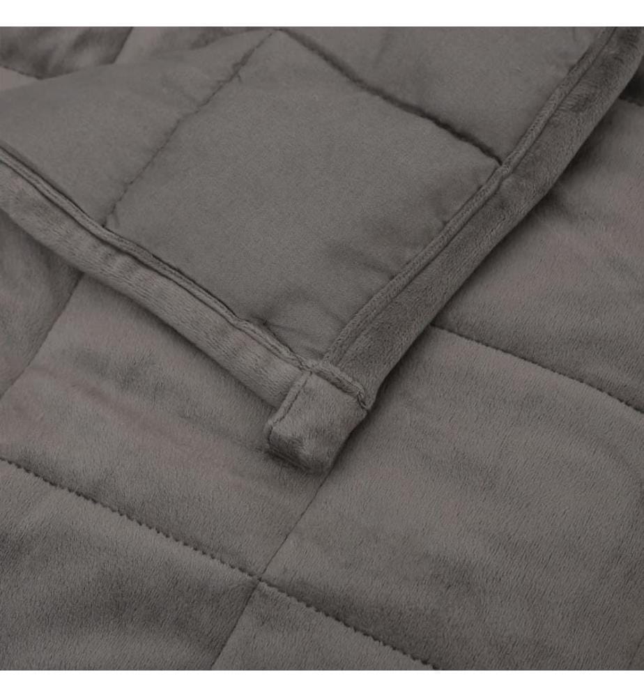 Gewichtsdecke Grau 200x200 cm 13 kg Stoff