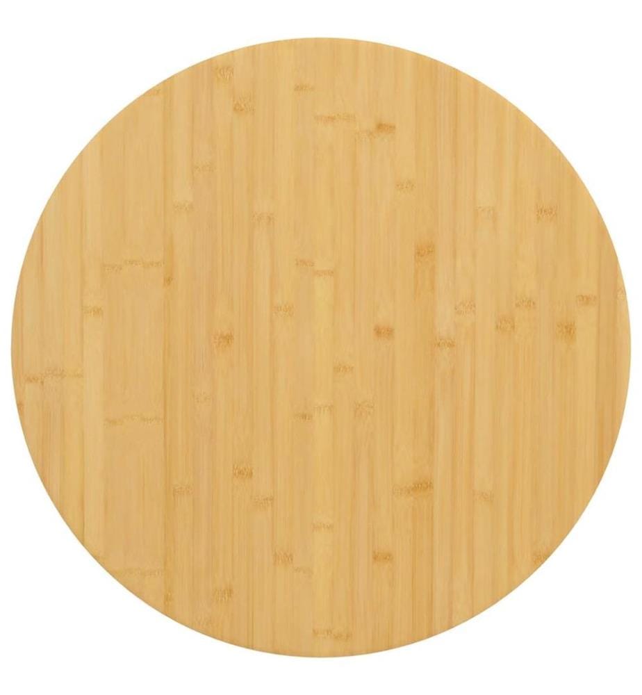 Tischplatte Ø70x2,5 cm Bambus