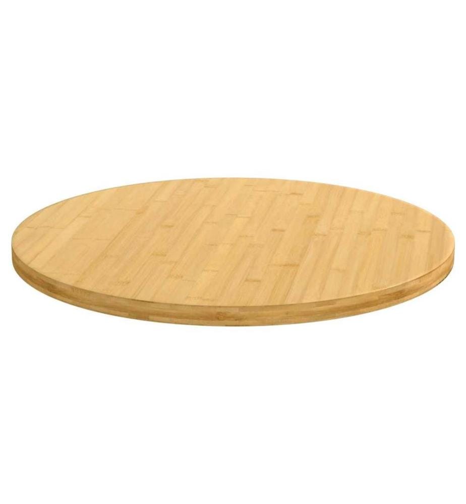 Tischplatte Ø70x2,5 cm Bambus