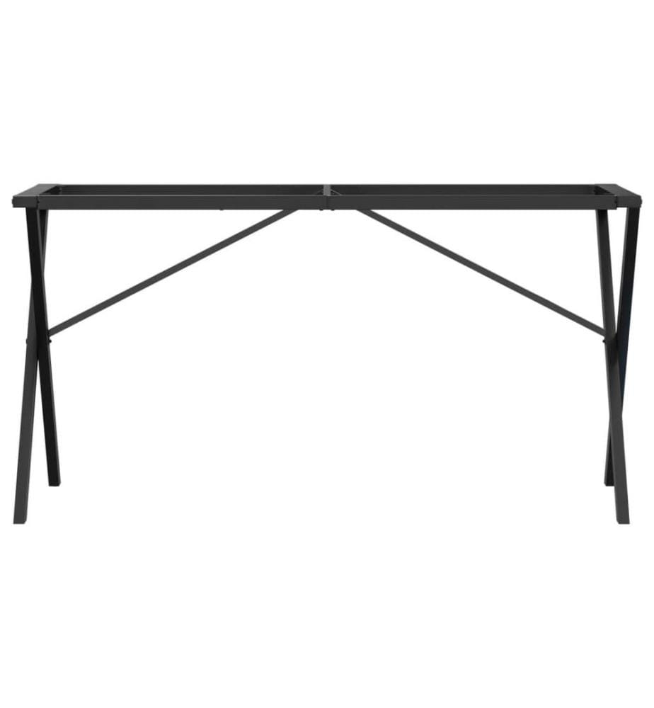 Esstisch-Gestell in X-Form 140x60x73 cm Stahl