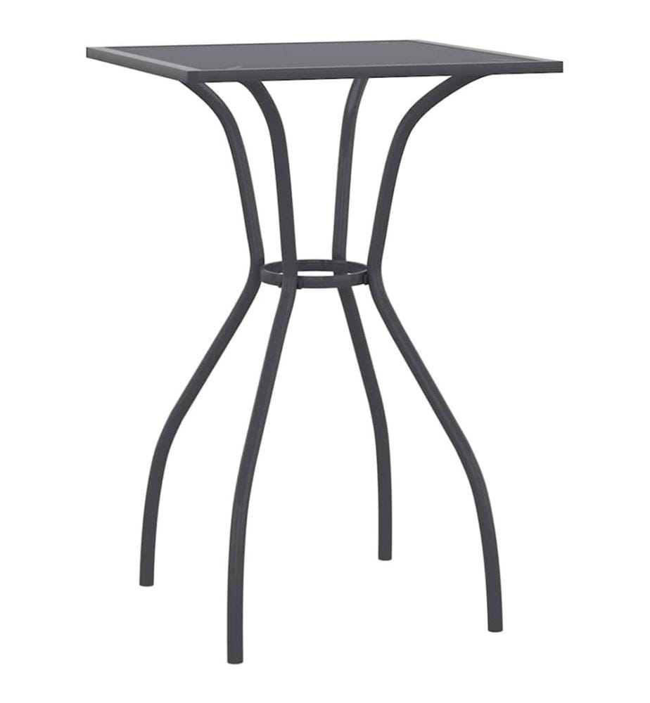 Gartentisch Anthrazit 50x50x72 cm Stahlgitter