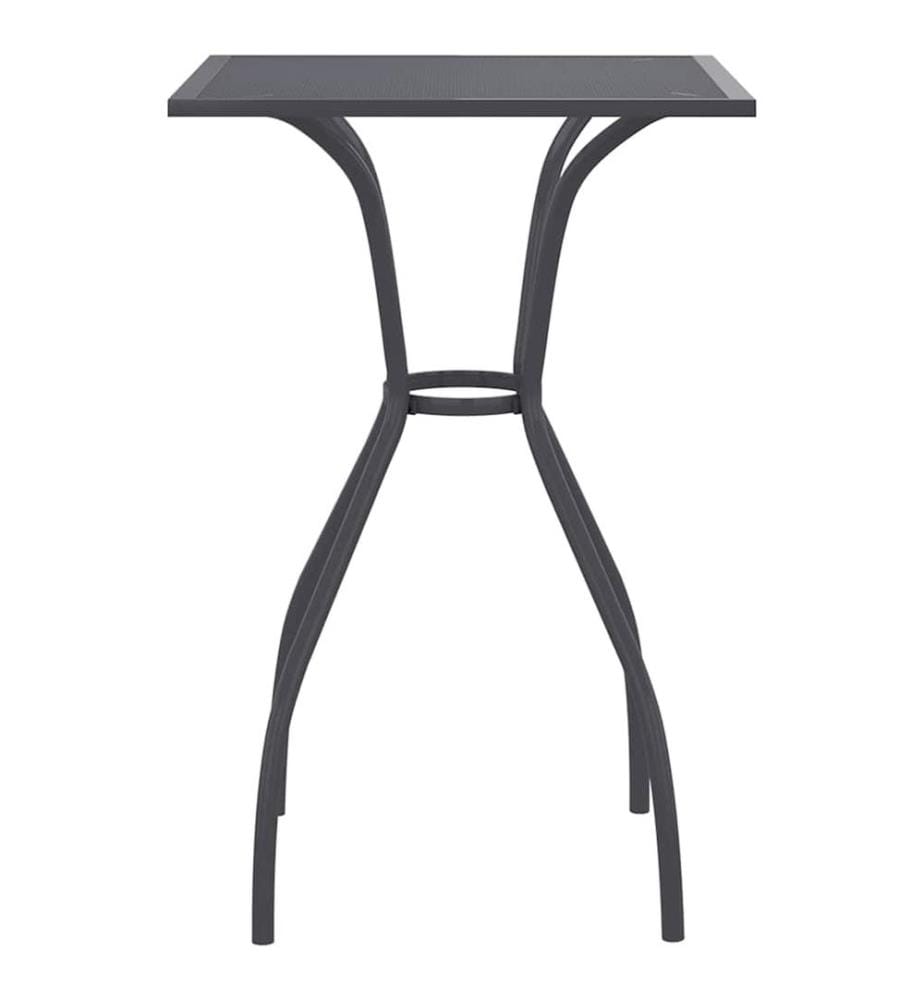 Gartentisch Anthrazit 50x50x72 cm Stahlgitter