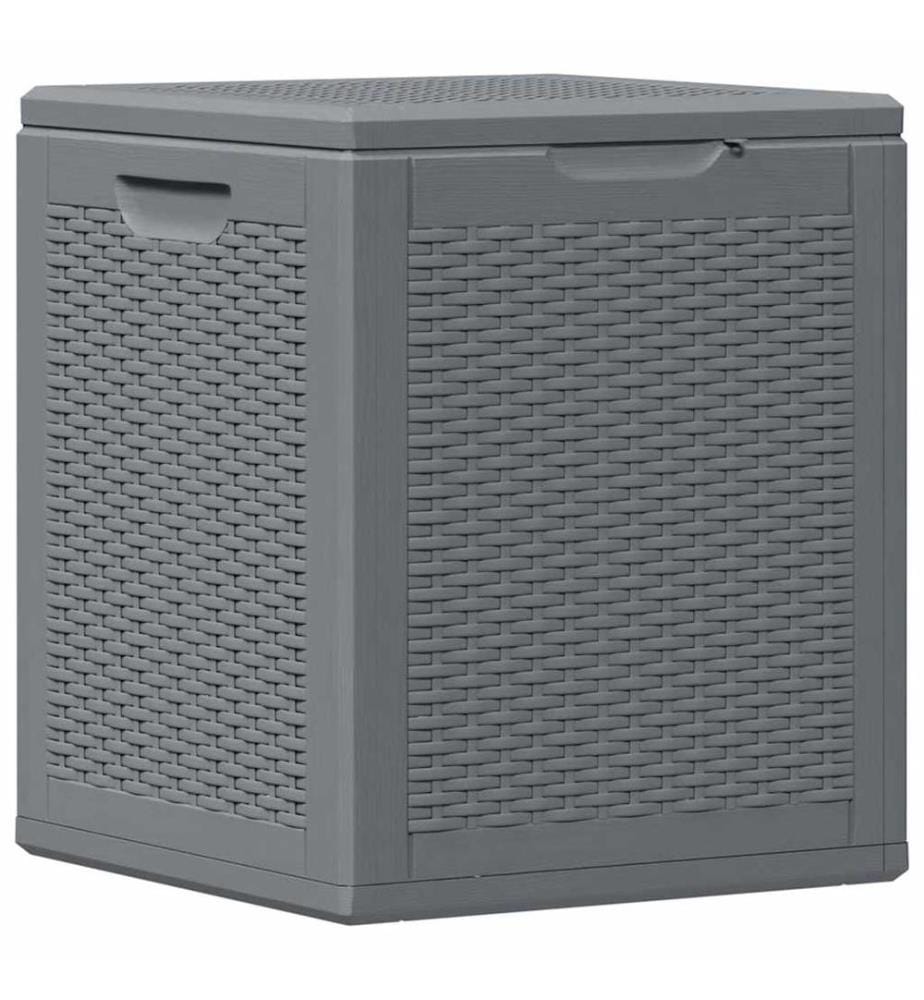 Gartenbox Grau PP Rattan 90 L