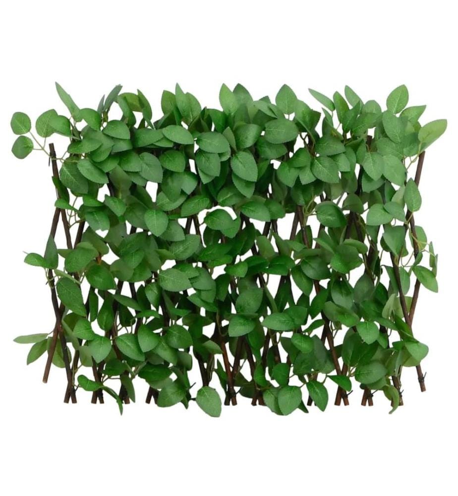 Treillis de lierre artificiel extensible 5 pcs vert 180x30 cm