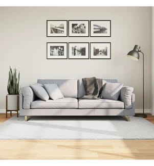 Tapis OVIEDO à poils courts gris 140x200 cm