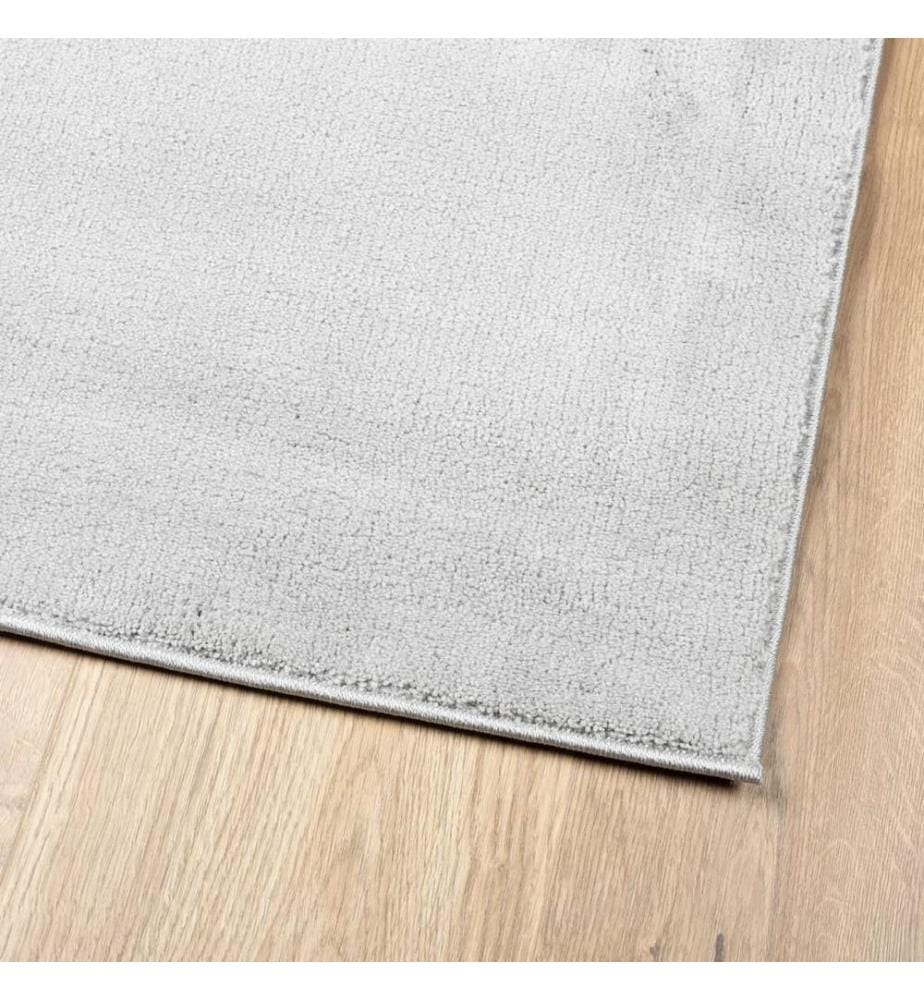 Tapis OVIEDO à poils courts gris 140x200 cm