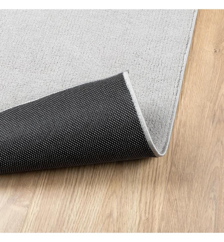 Tapis OVIEDO à poils courts gris 140x200 cm