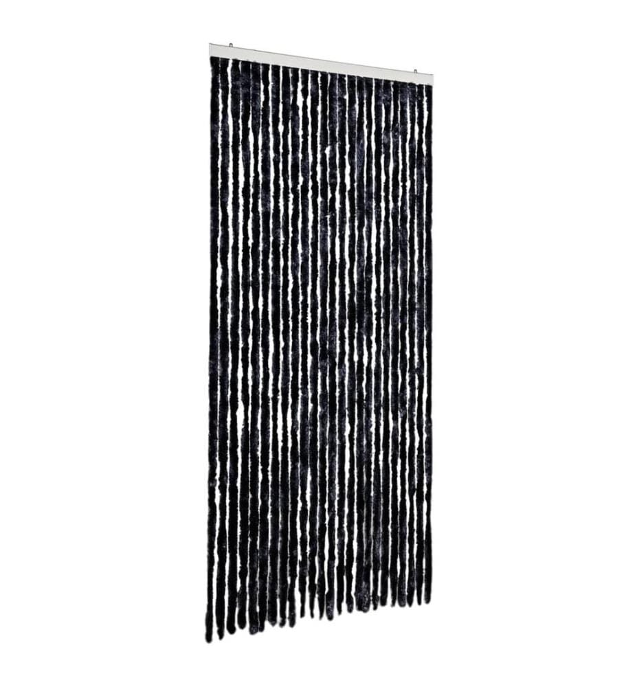 Rideau anti-mouches anthracite 100x200 cm chenille
