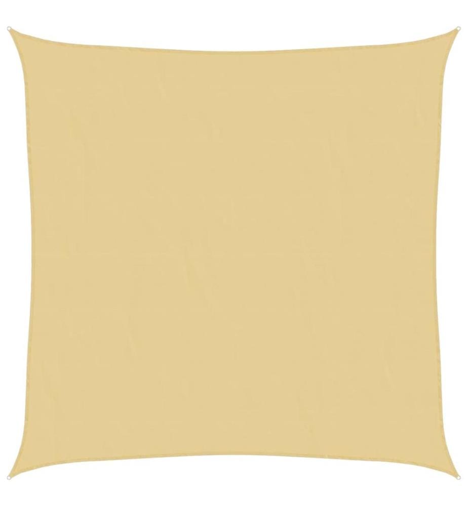 Sonnensegel Sandfarbe 4x4 m 100% Polyester Oxford