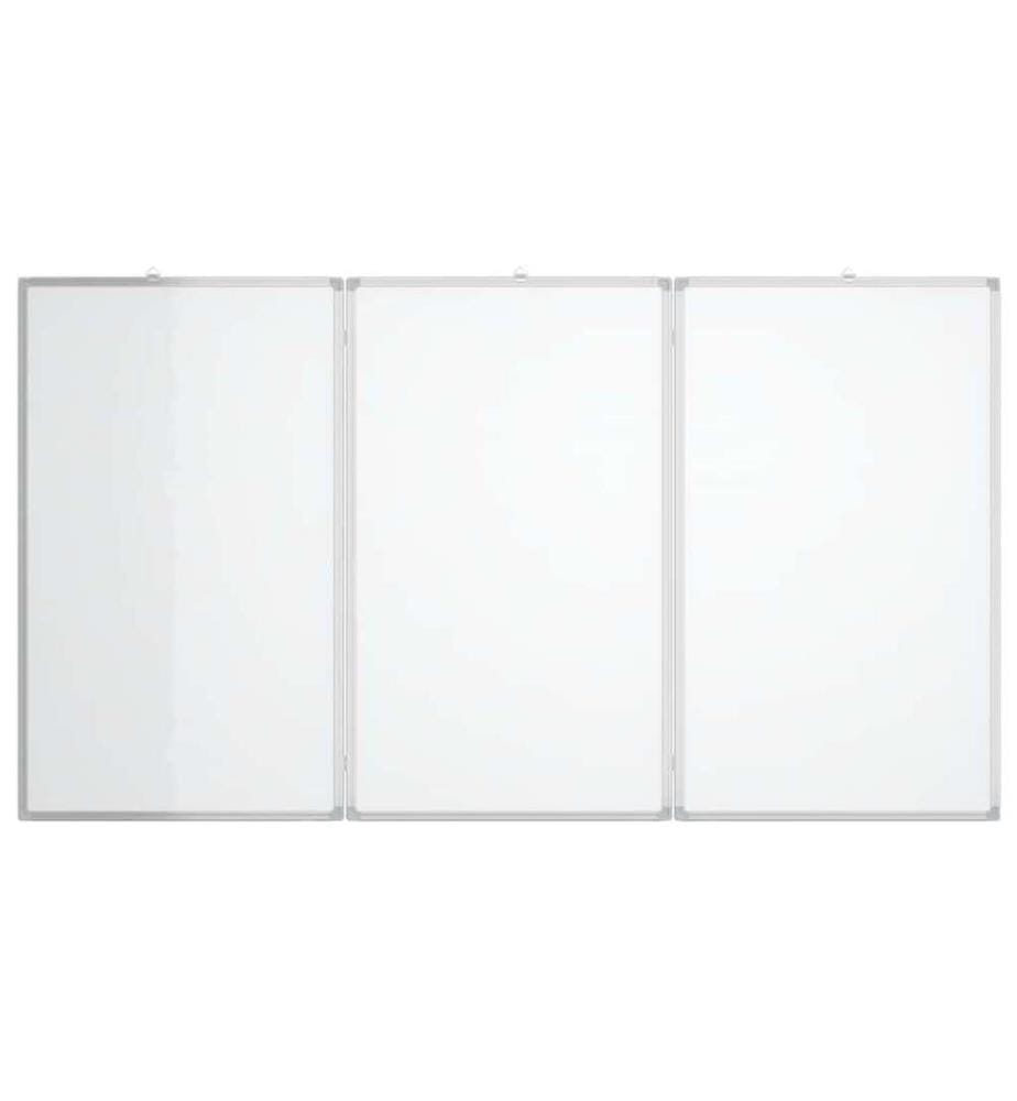 Tableau blanc magnétique pliable 120x100x1,7 cm aluminium