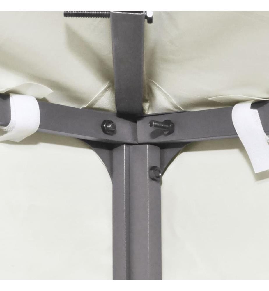 Recouvrement de remplacement d'auvent 310 g/m² Blanc crème 3x4m