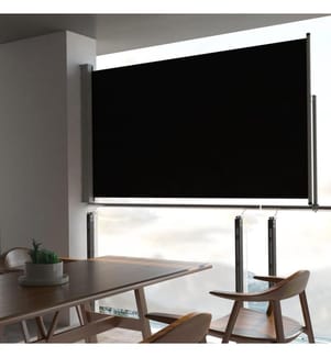 Ausziehbare Seitenmarkise 140x300 cm Schwarz