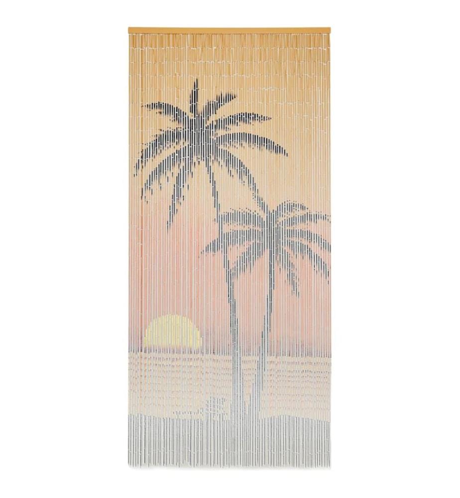 Rideau de porte contre insectes Bambou 90 x 200 cm