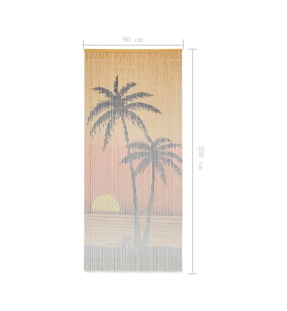 Rideau de porte contre insectes Bambou 90 x 200 cm