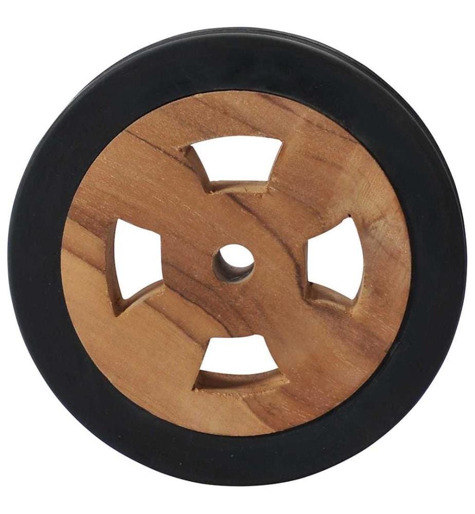 Ersatzräder für Sonnenliege 2 Stk. Massivholz Teak