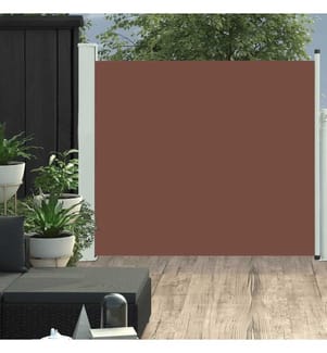 Ausziehbare Seitenmarkise 100x300 cm Braun