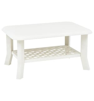 Couchtisch Weiss 90 x 60 x 46 cm Kunststoff