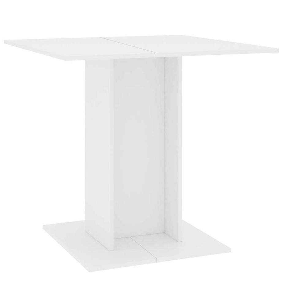 Esstisch Weiss 80x80x75 cm Holzwerkstoff