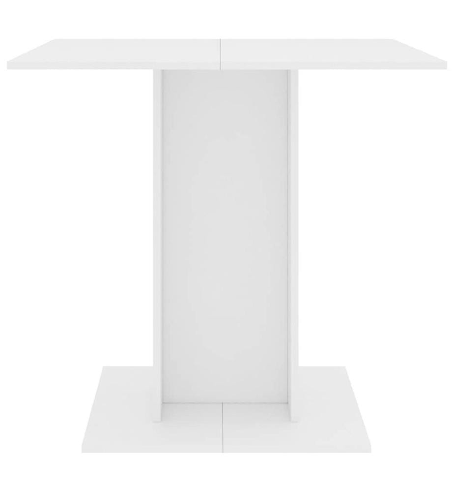 Esstisch Weiss 80x80x75 cm Holzwerkstoff