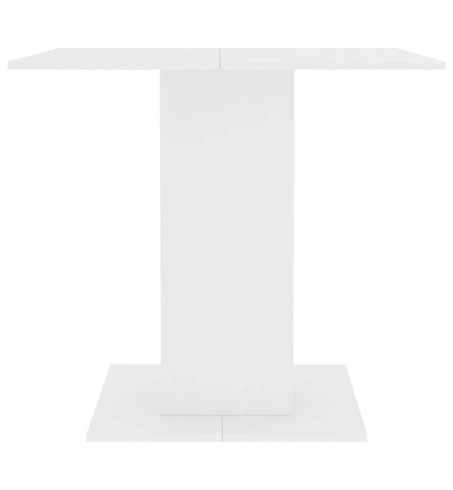 Esstisch Weiss 80x80x75 cm Holzwerkstoff