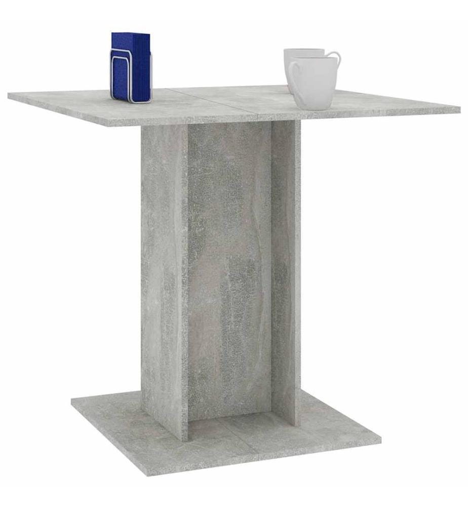 Esstisch Betongrau 80x80x75 cm Holzwerkstoff