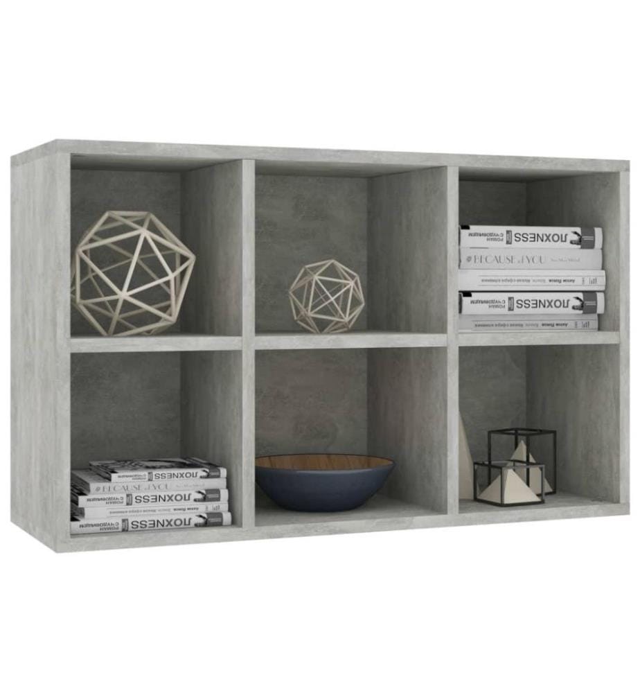 Bücherregal/Sideboard Betongrau 66x30x97,8 cm Holzwerkstoff