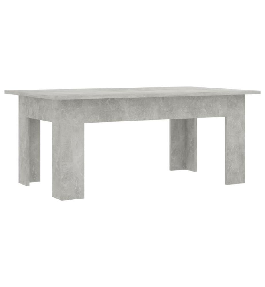 Couchtisch Betongrau 100x60x42 cm Holzwerkstoff