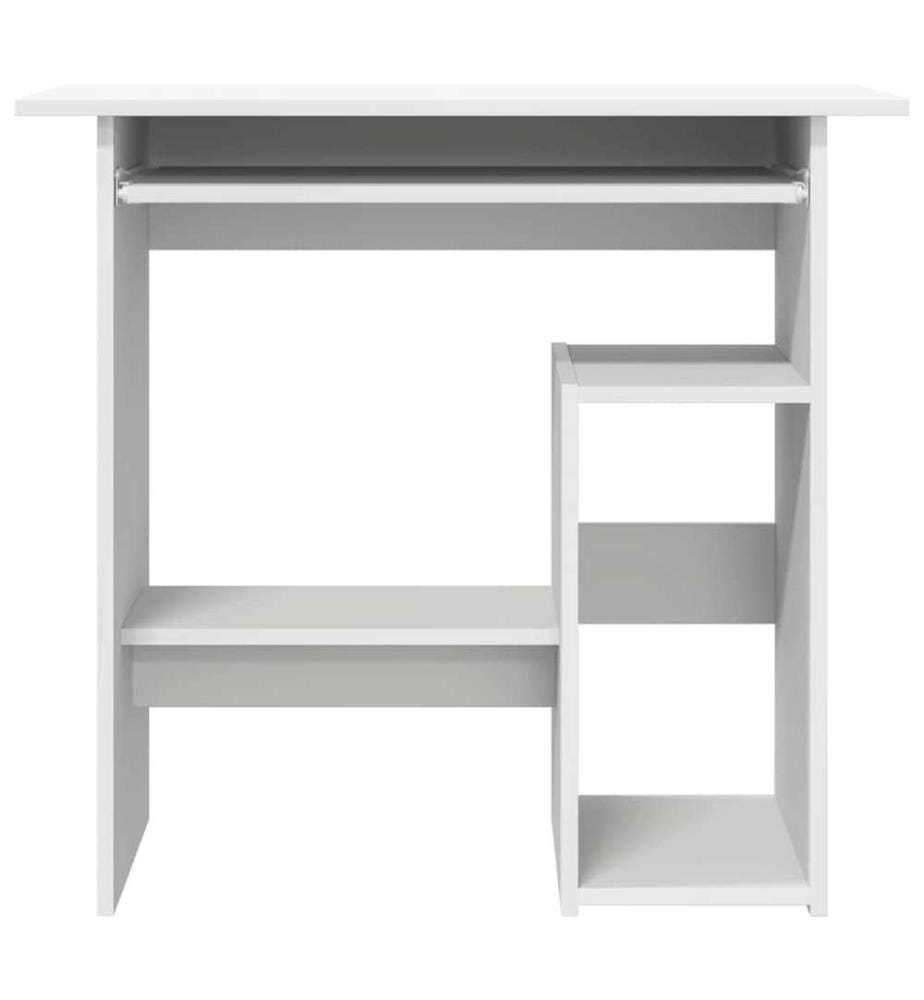 Bureau Blanc 80x45x74 cm Bois d'ingénierie