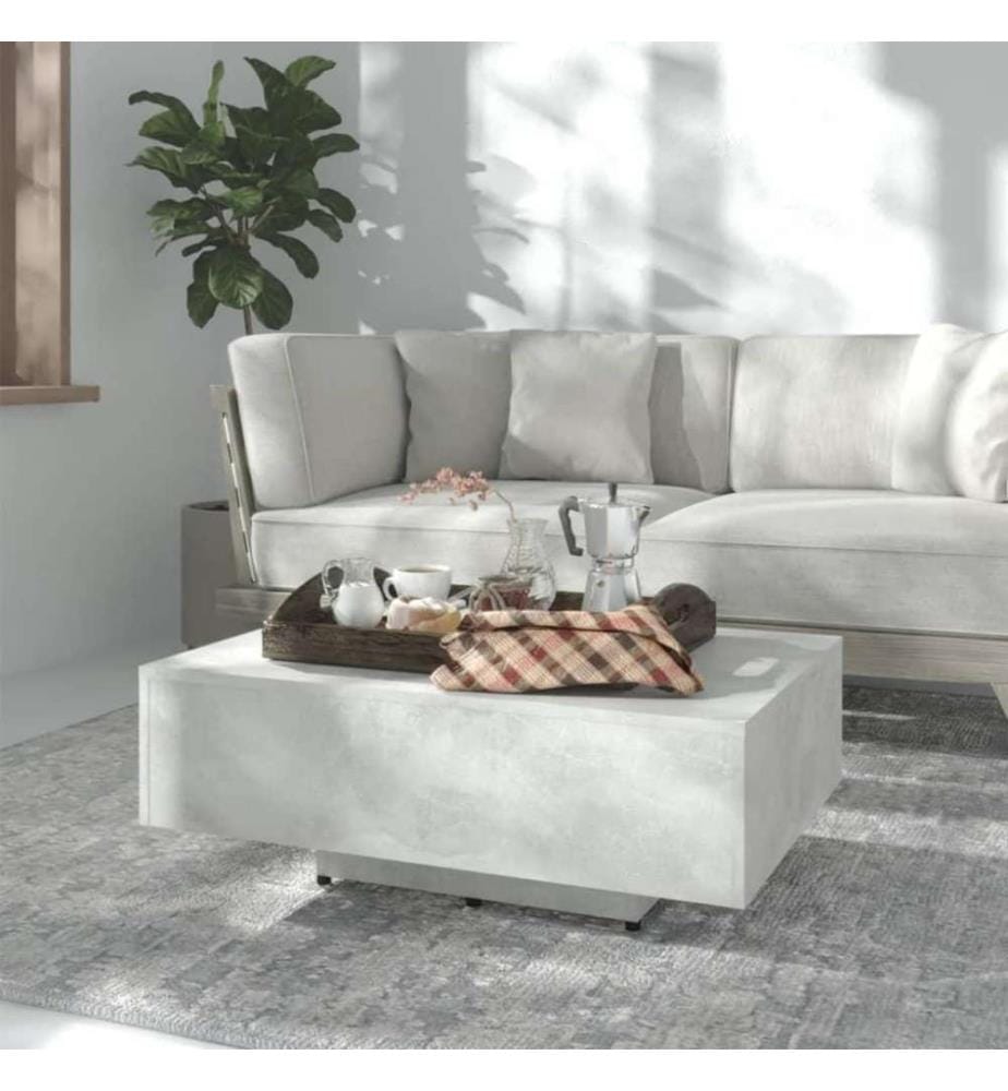 Couchtisch Betongrau 85x55x31 cm Holzwerkstoff