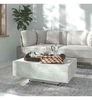 Couchtisch Betongrau 85x55x31 cm Holzwerkstoff