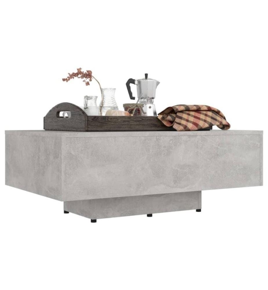 Couchtisch Betongrau 85x55x31 cm Holzwerkstoff