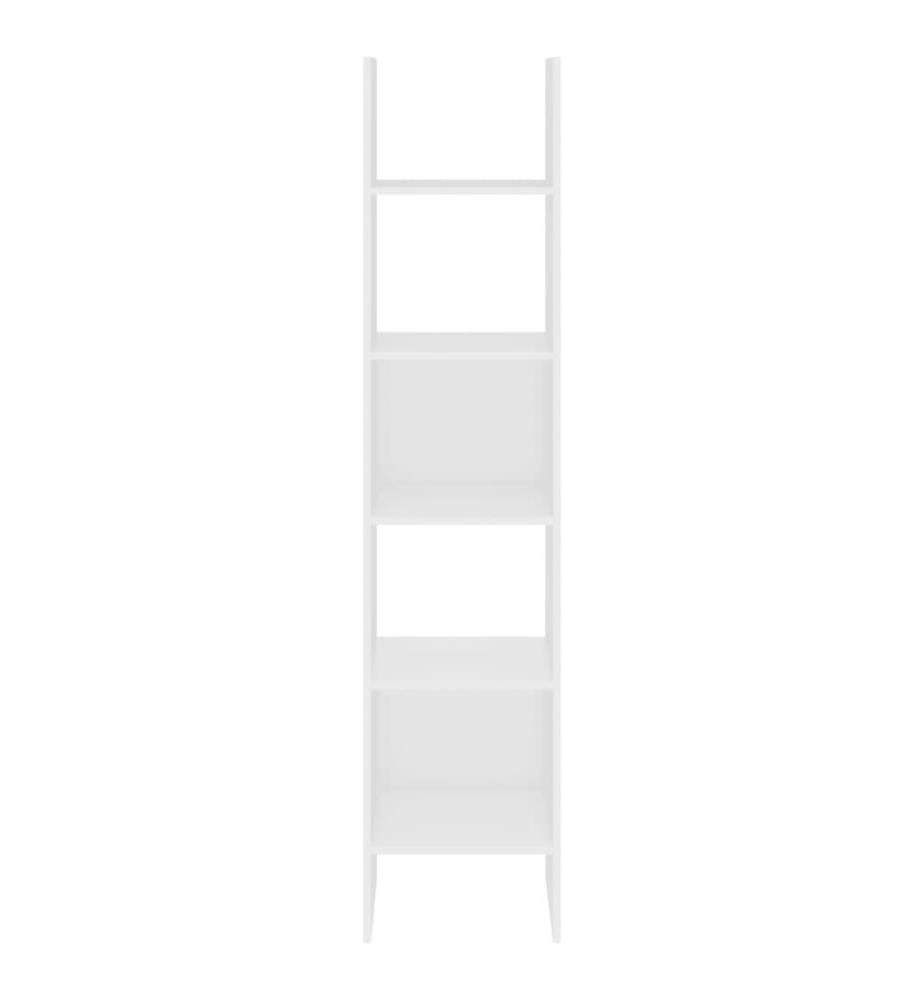 Bücherregal Weiss 40x35x180 cm Holzwerkstoff