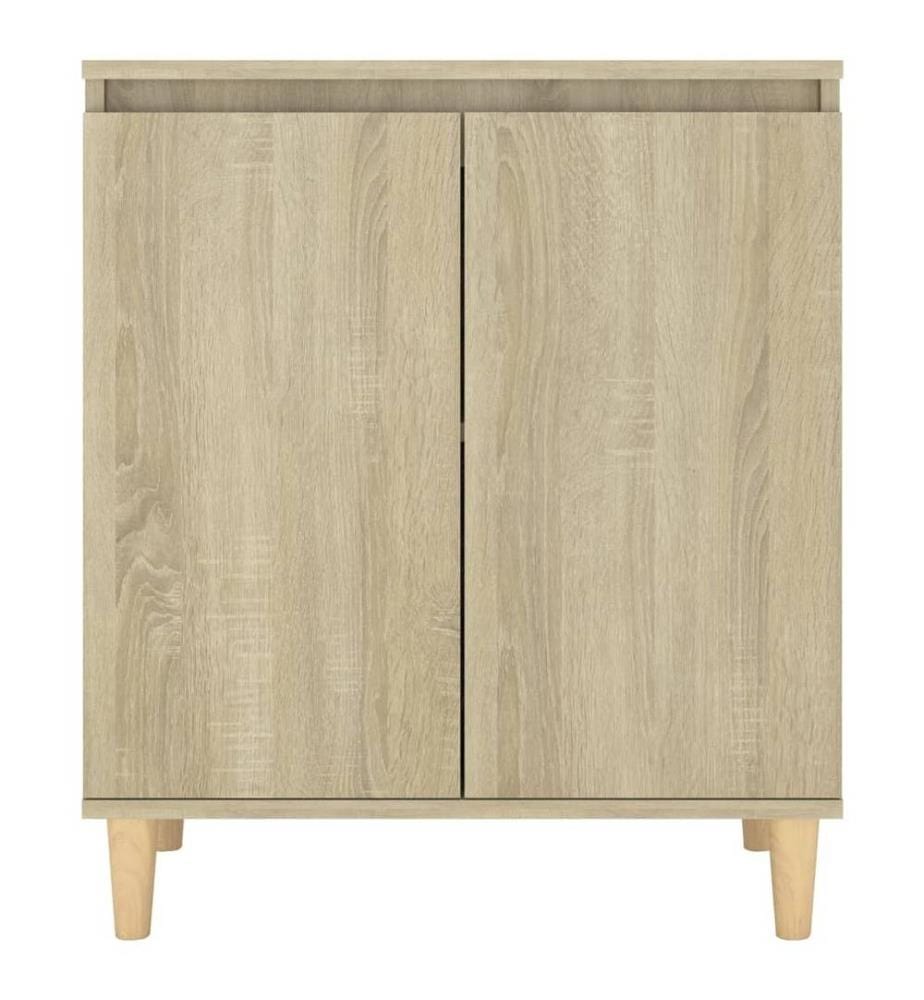 Sideboard mit Massivholz-Beinen Sonoma-Eiche 60x35x70 cm