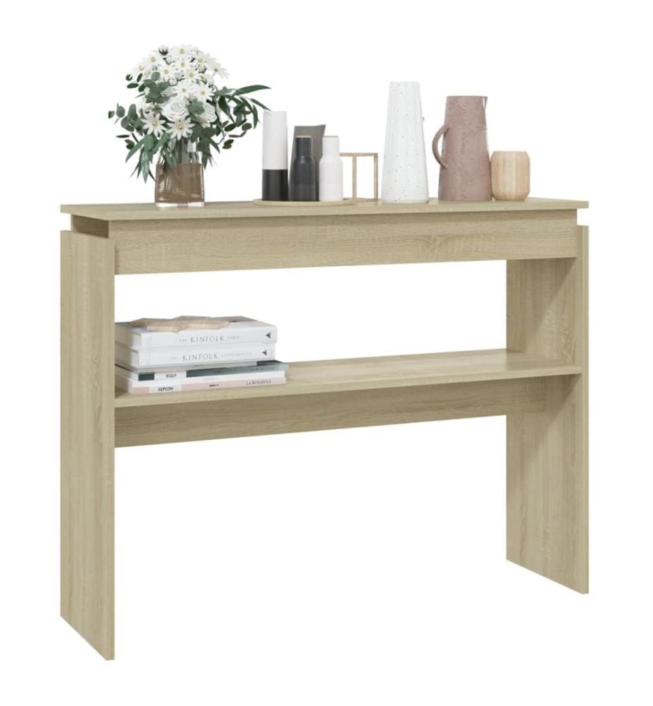 Konsolentisch Sonoma-Eiche 102x30x80 cm Holzwerkstoff