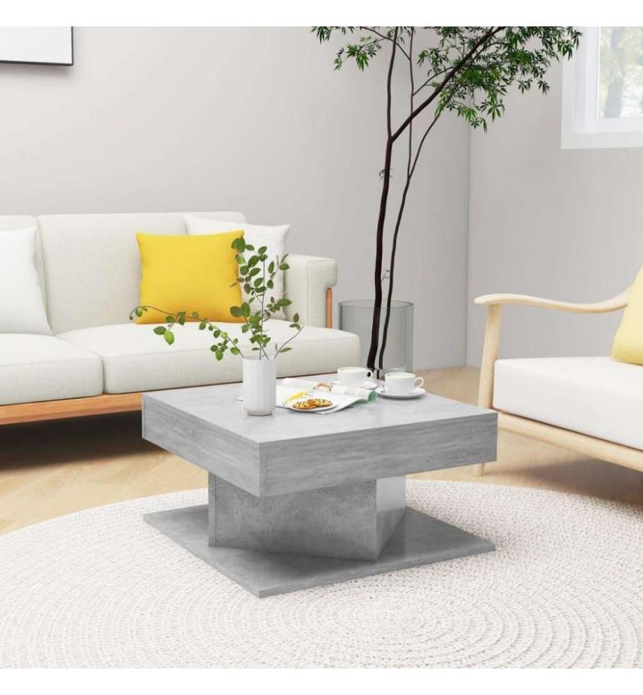 Couchtisch Betongrau 57x57x30 cm Holzwerkstoff