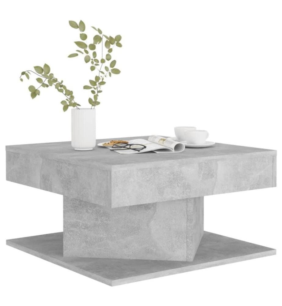 Couchtisch Betongrau 57x57x30 cm Holzwerkstoff