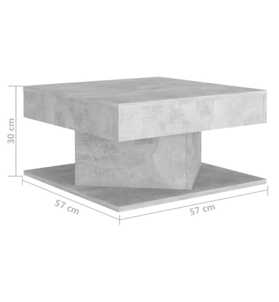 Couchtisch Betongrau 57x57x30 cm Holzwerkstoff