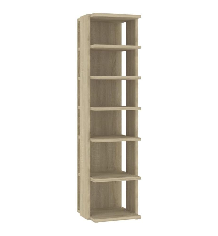 Schuhschrank Sonoma-Eiche 27,5x27x102 cm Holzwerkstoff